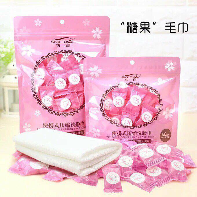 Khăn ướt hình viên kẹo (túi= 30 viên)