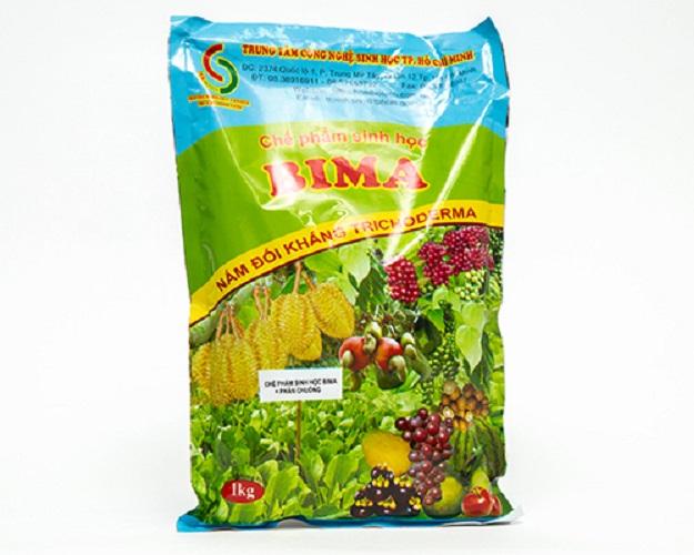 Chế phẩm sinh học chứa nấm đối kháng Tricoderma BIMA  - ủ phân và kháng bệnh (1kg)