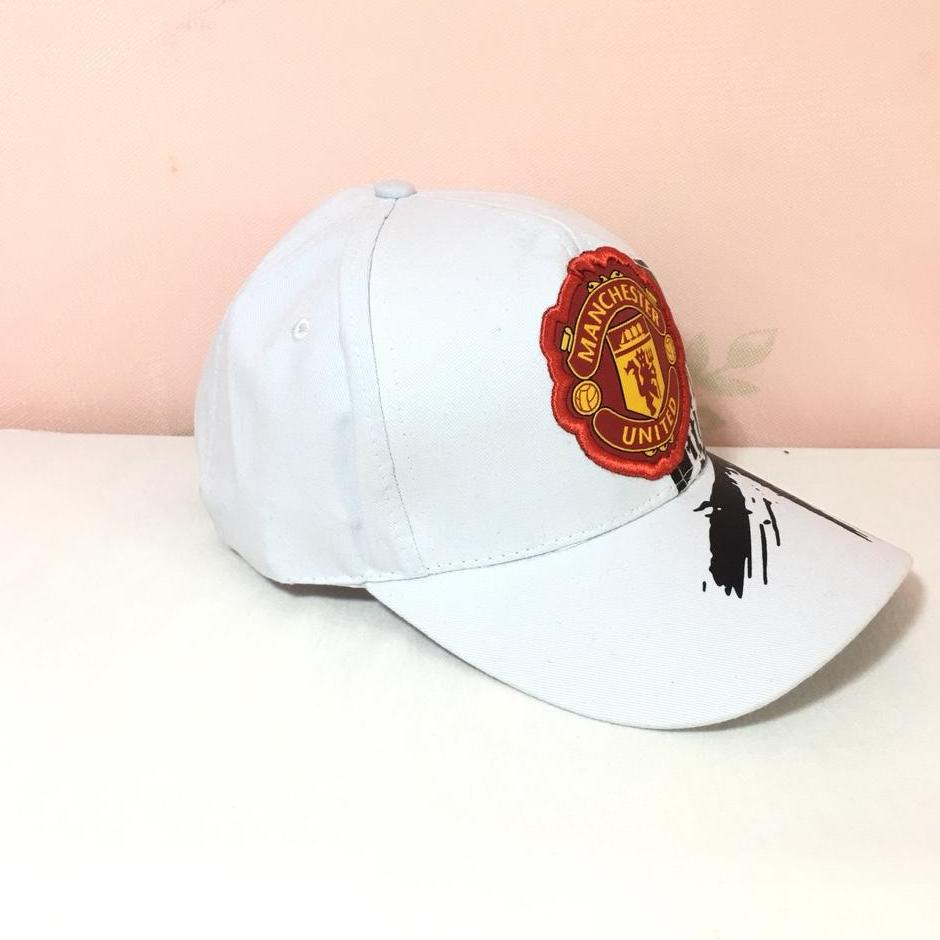 Nón kết thể thao cao cấp (Trắng họa tiết đen)
