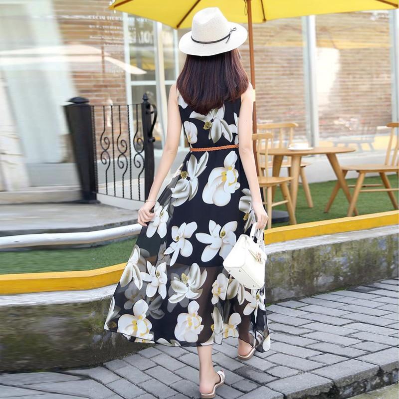 Đầm Xòe Voan Hoa LyLy Duyên Dáng