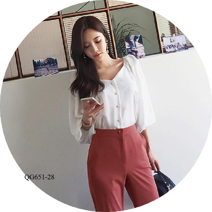 ÁO KIỂU TAY BỒNG THIẾT KẾ - SIZE S-6XL