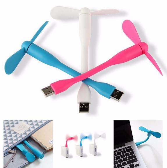 Quạt mini 2 cánh dùng nguồn USB(giao màu ngẫu nhiên)