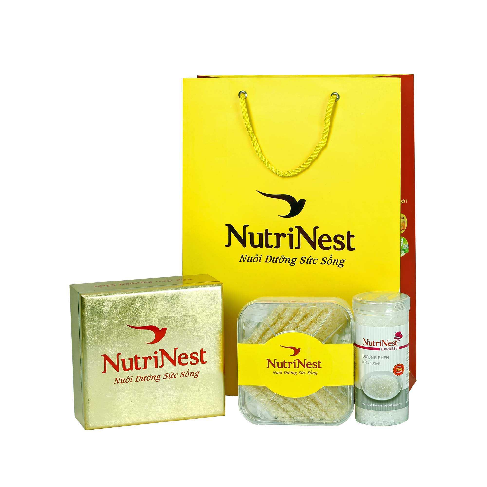 Nutrinest Convenient Quick-Boiled Bird's Nest with Feathers Removed 50g - Includes Rock Sugar