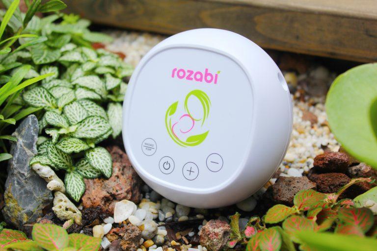 Máy hút sữa điện đôi kèm matxa 12 cấp độ Rozabi