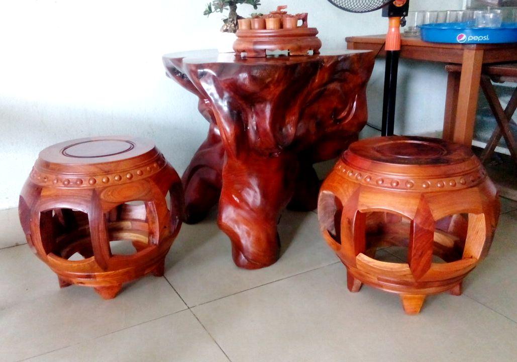 ĐÔN TRỐNG GỖ HƯƠNG CAO 30CM