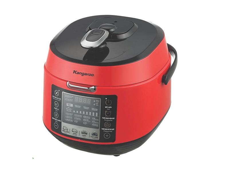 [Xả kho giá sốc] Nồi Áp Suất Điện Tử 5L Kangaroo Model  KG5P3 Công Suất 900W Lòng Nồi Chống Dính - Bảo Hành 1 Năm