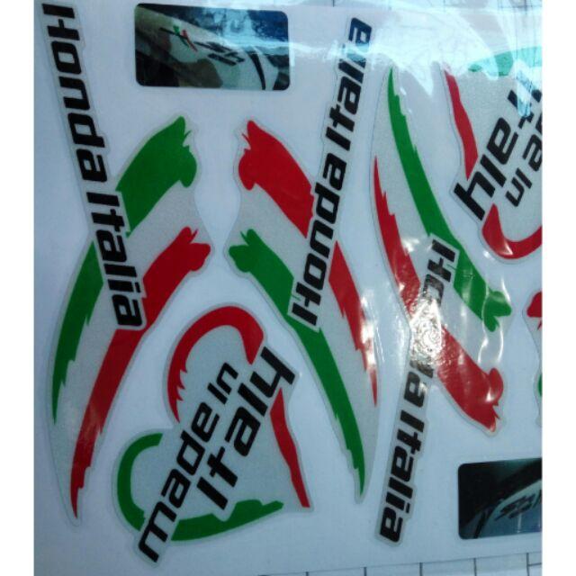 3 Bộ Tem cho Honda Italia Phản Quang