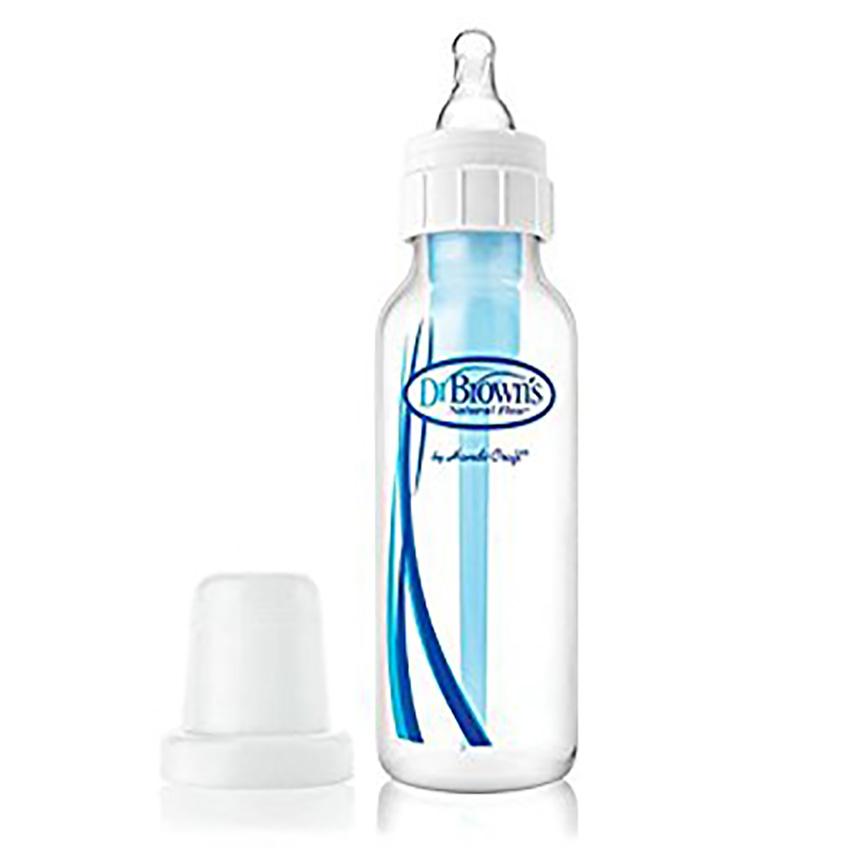 Bình Sữa Chống Sặc Cổ Thường 250ml Dr.Brown's Usa (Xanh Dương Nhạt)