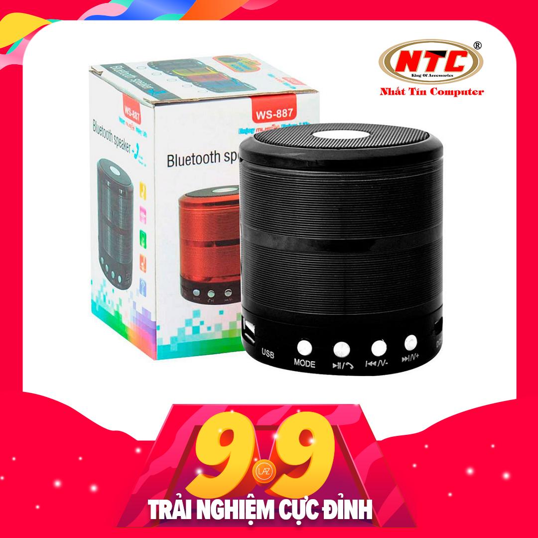 Loa Bluetooth Wster WS-887 hỗ trợ USB/thẻ nhớ/FM/AUX (Đen)