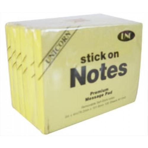 Giấy note vàng UNC 3x4