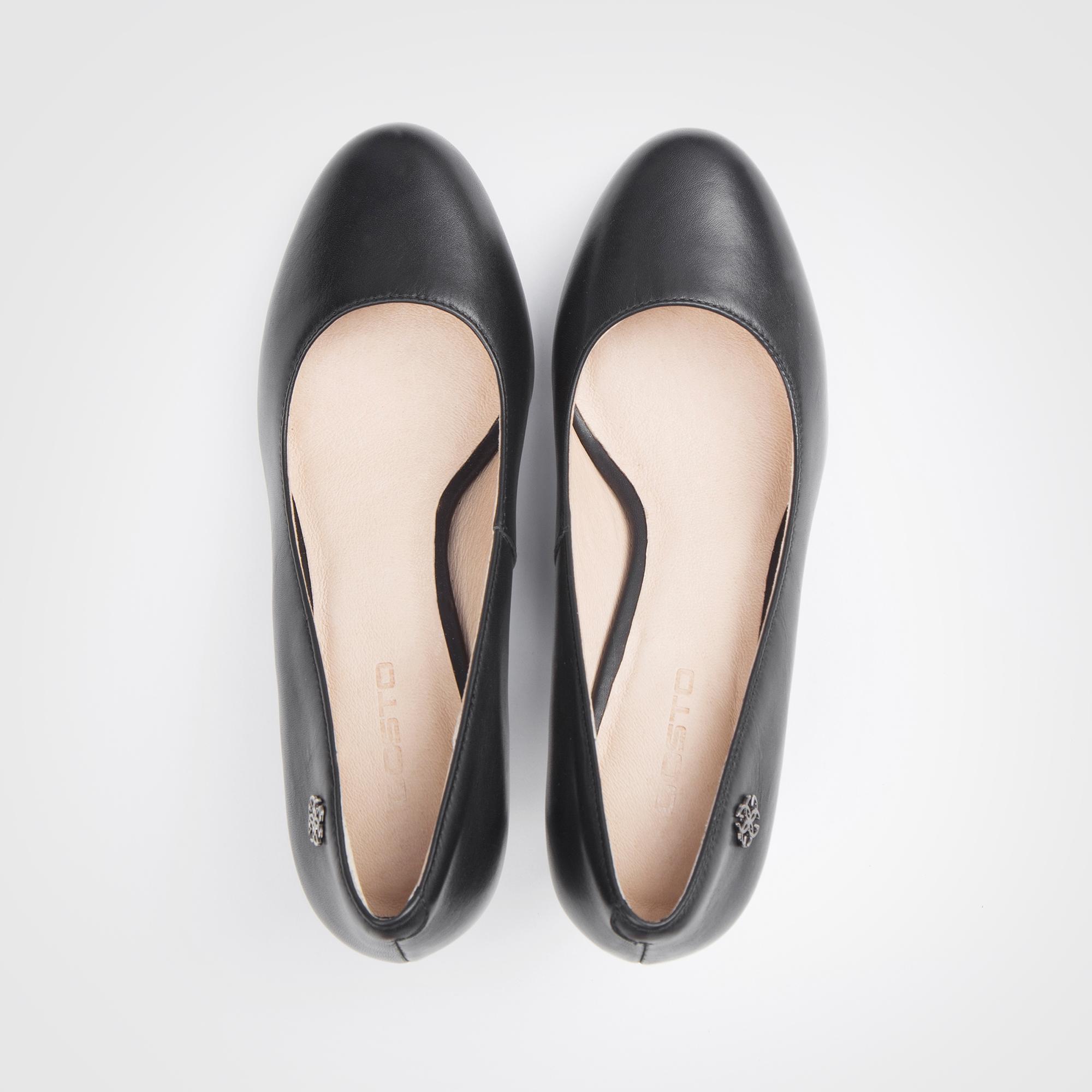 Giày Cao Gót Da Thật Nữ Gosto High Chic GFW008088DEN (Đen)