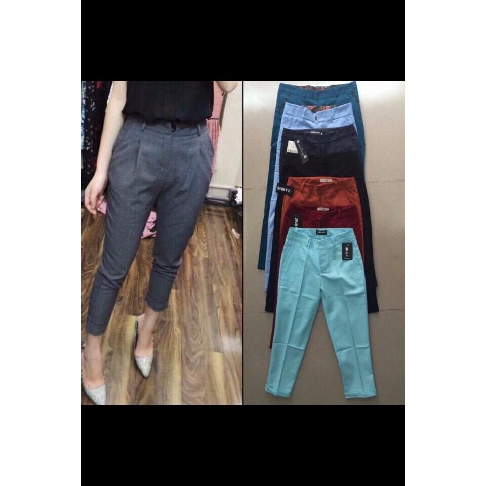 [HCM]Quần Baggy Kate Nữ Navi ( Đen-Xám-Đỏ Đô-Cam-Xanh Ngọc )