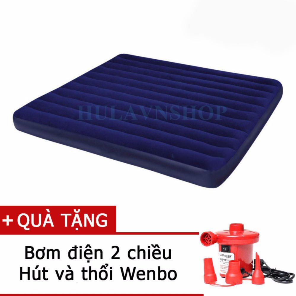 Đệm hơi tiện dụng 152x203x22 Intex 68759 kèm bơm điện