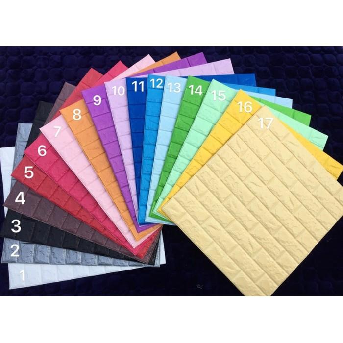 Combo 10 tấm xốp dán tường giả gạch 3d loại 1