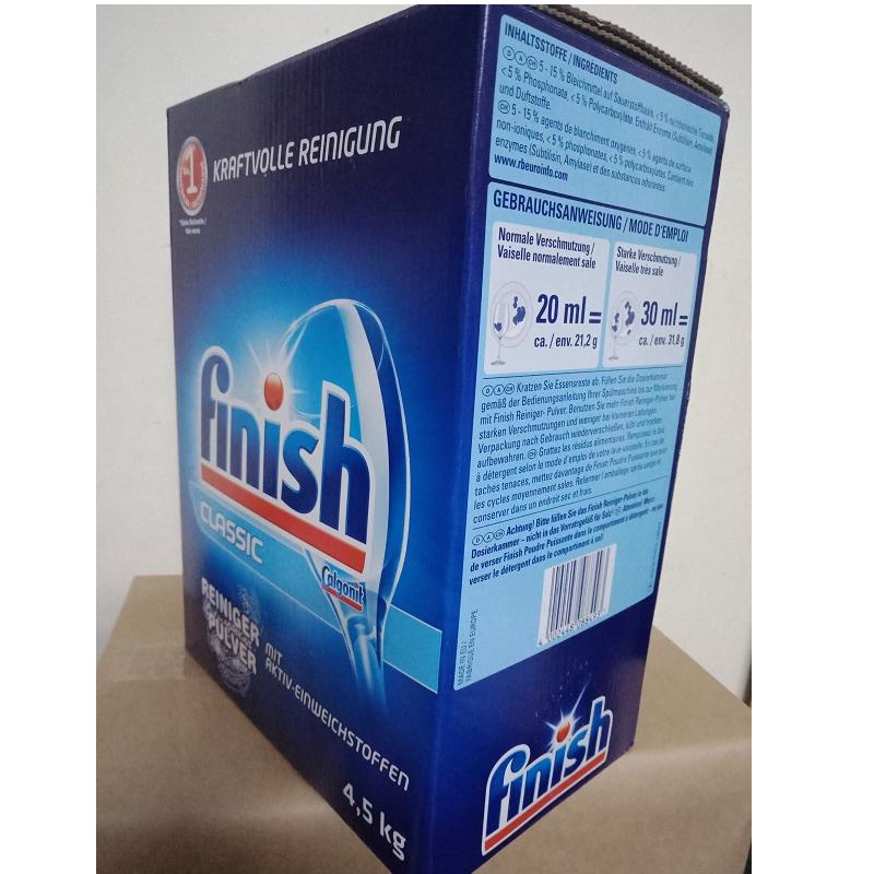 Bột rửa chén finish hộp 4,5kg (vt Somat ,Alio) DÙNG CHO MÁY