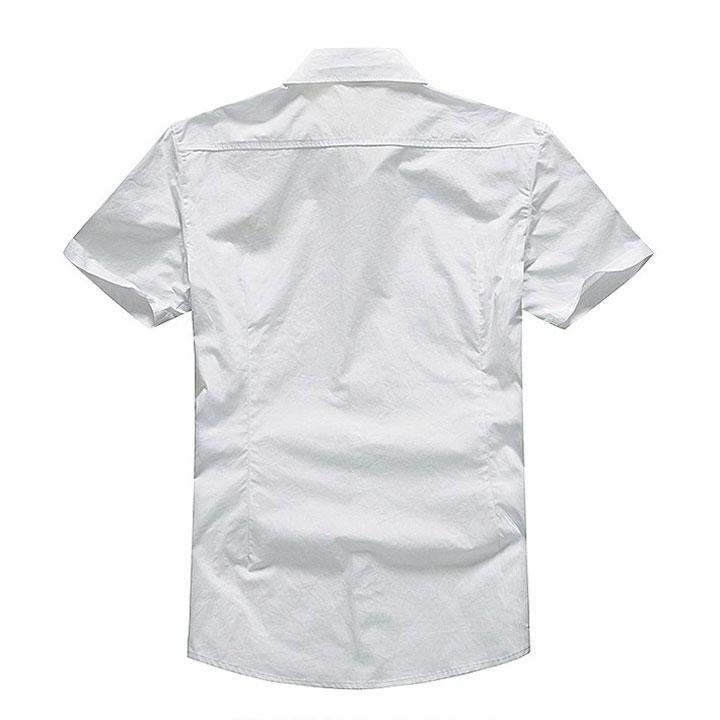 Áo sơ mi nam cơ trưởng nam cao cấp(đen)