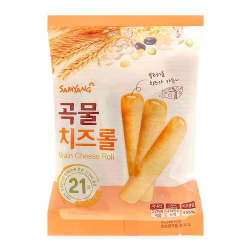 Bánh Xốp Ngũ Cốc Phô Mai Grain Cheese Roll Hàn Quốc 80g