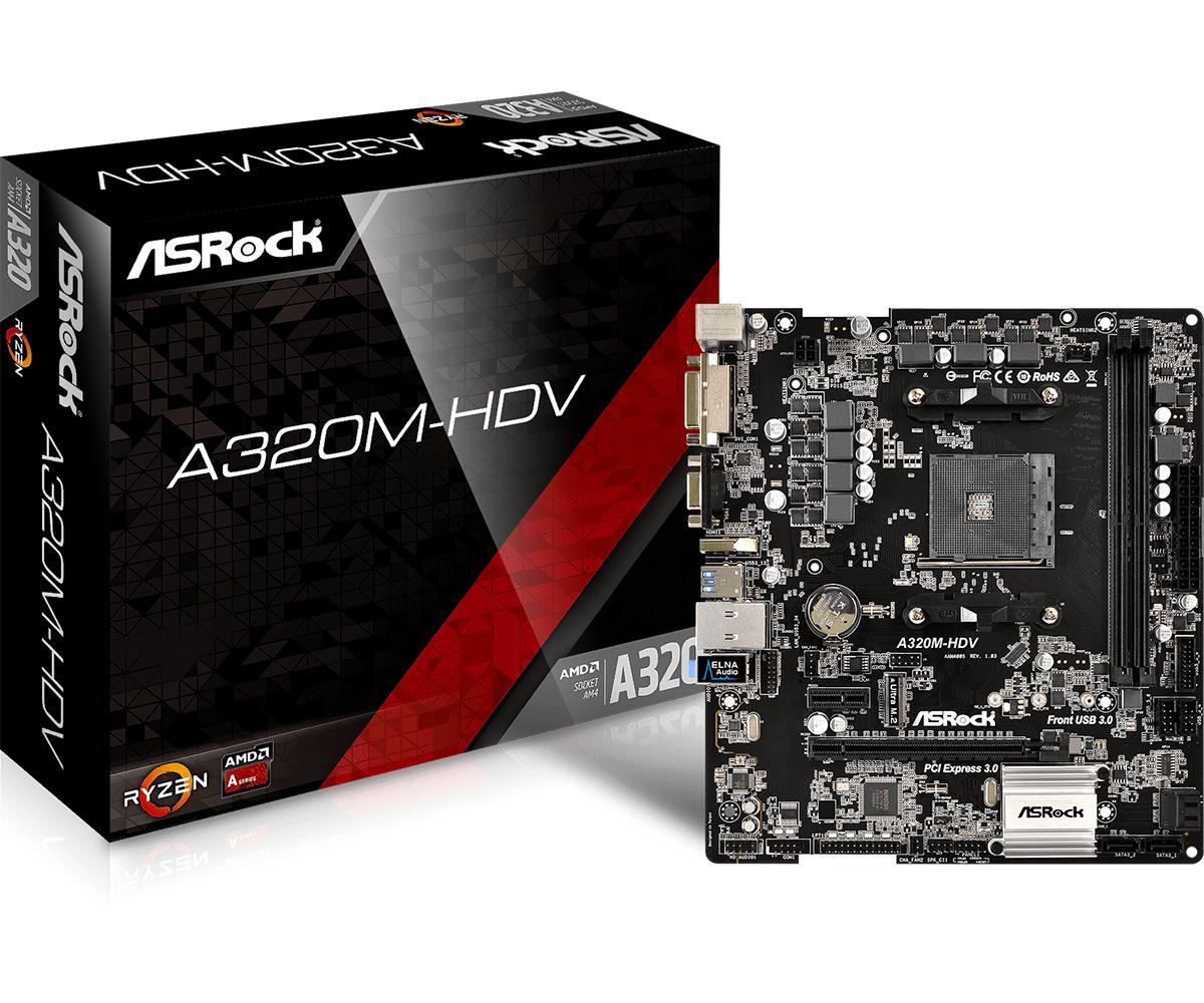 Bo mạch chủ Mainboard Asrock A320M-HDV