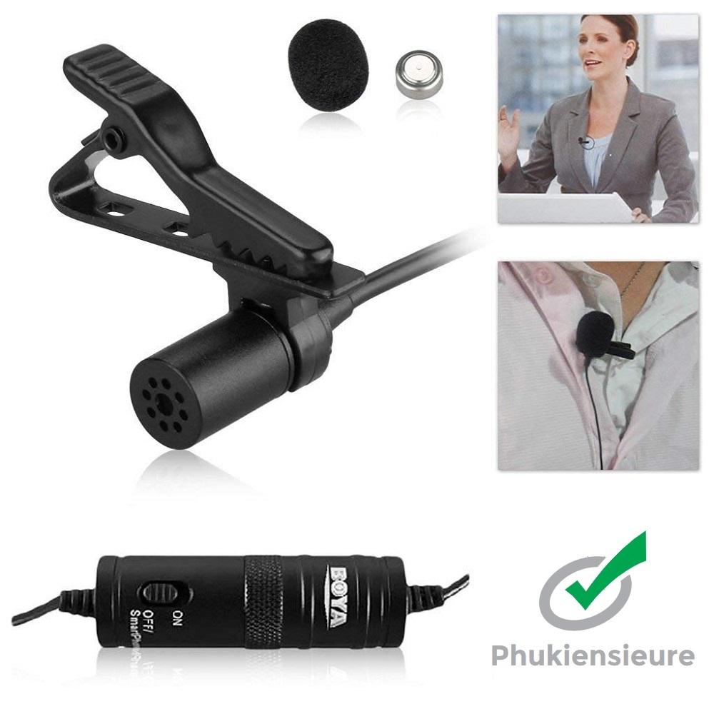 Microphone máy ảnh Boya BY-M1 - Micro cài áo mini