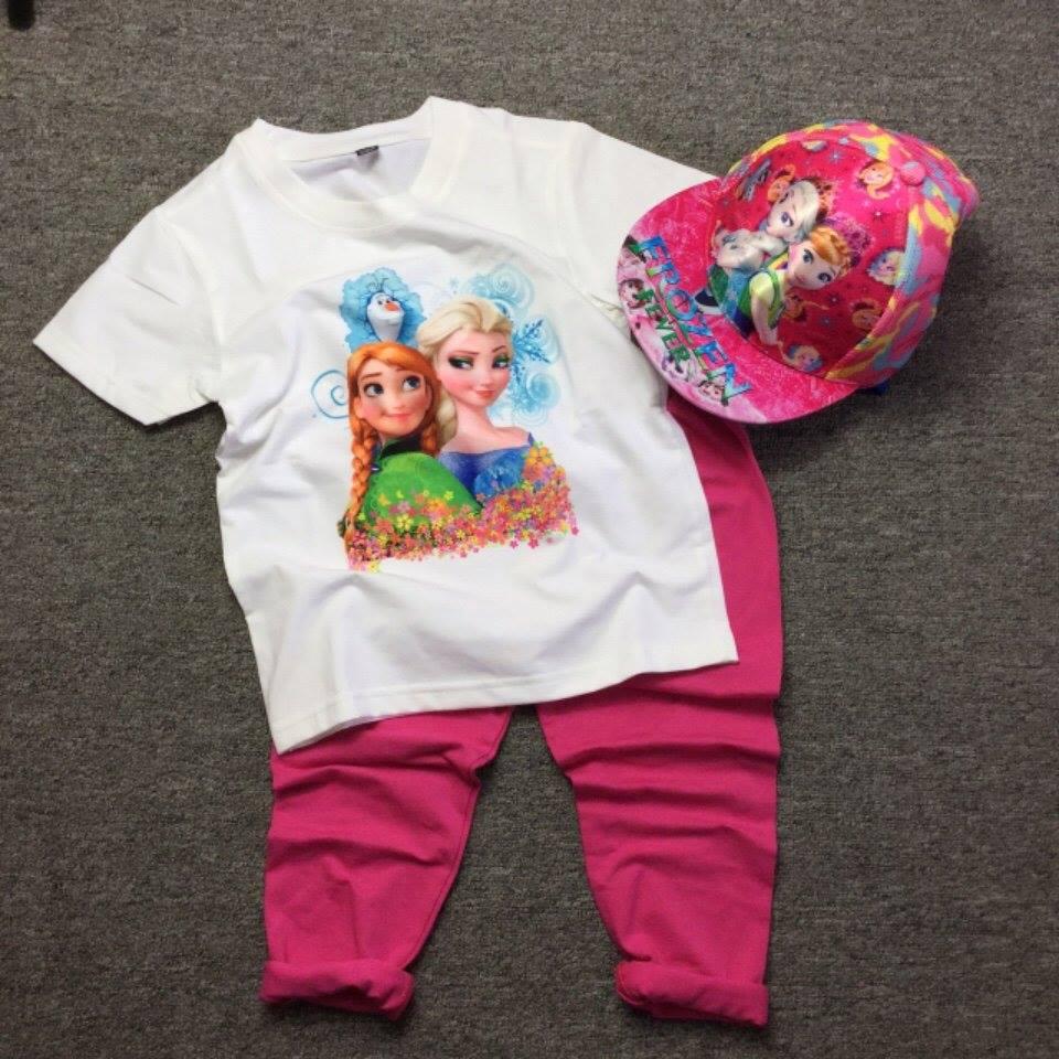 Áo thun bé gái Elsa