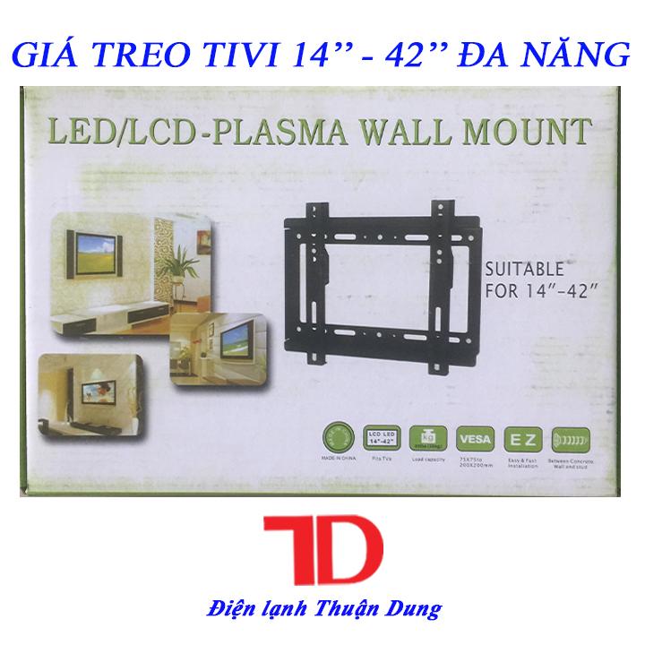 Khung treo tivi cố định 14 - 65 inch sơn tĩnh điện chống rỉ, Giá treo tivi đa năng, Điện Lạnh Thuận Dung