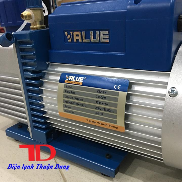 Máy hút chân không VALUE 7.0 CFM, dòng VE260 Điện Lạnh Thuận Dung