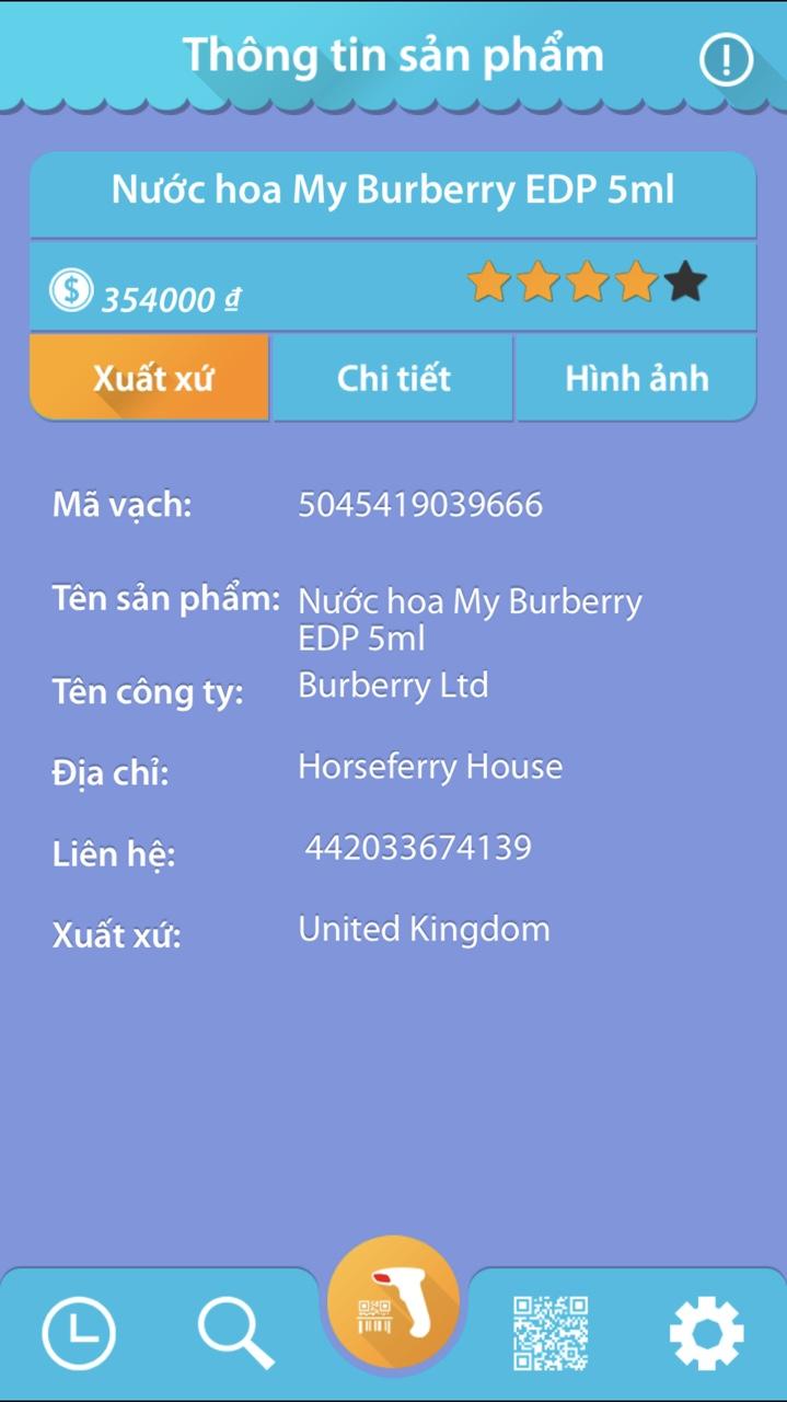 NƯỚC HOA MINI MY BURBERRY 5ML