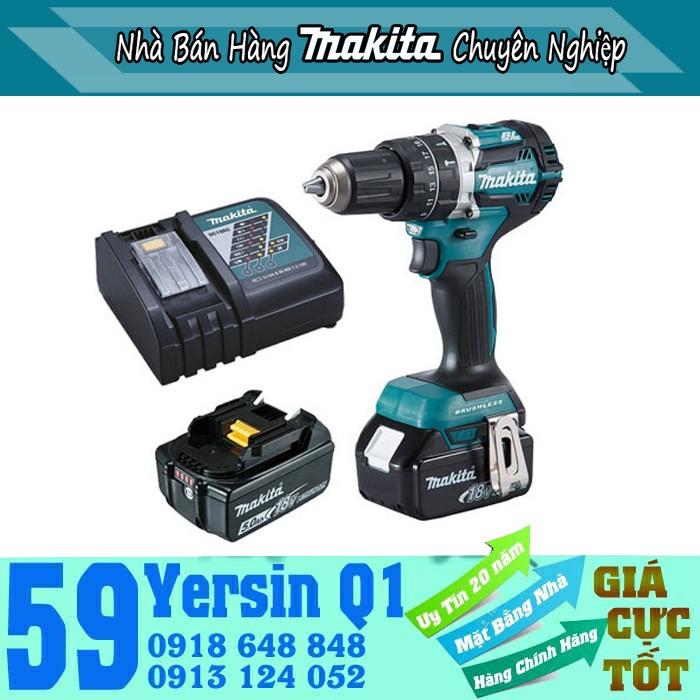 Máy khoan búa chạy pin Makita DHP484RTE (18V)