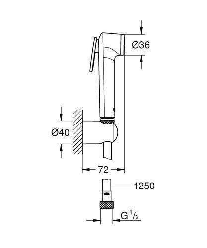 Xịt rửa vs Grohe Tempesta F 27513001