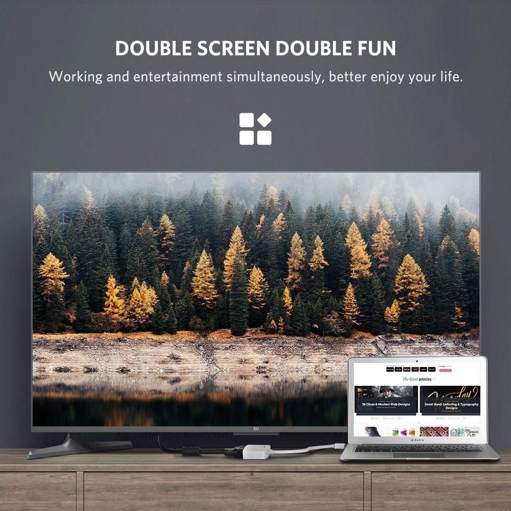 Cáp Mini Displayport sang HDMI và VGA Ugreen
