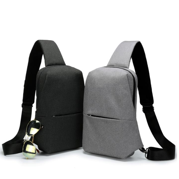 [HCM]Balo đeo chéo mini đa chức năng kiểu dáng thời trang (Xám)