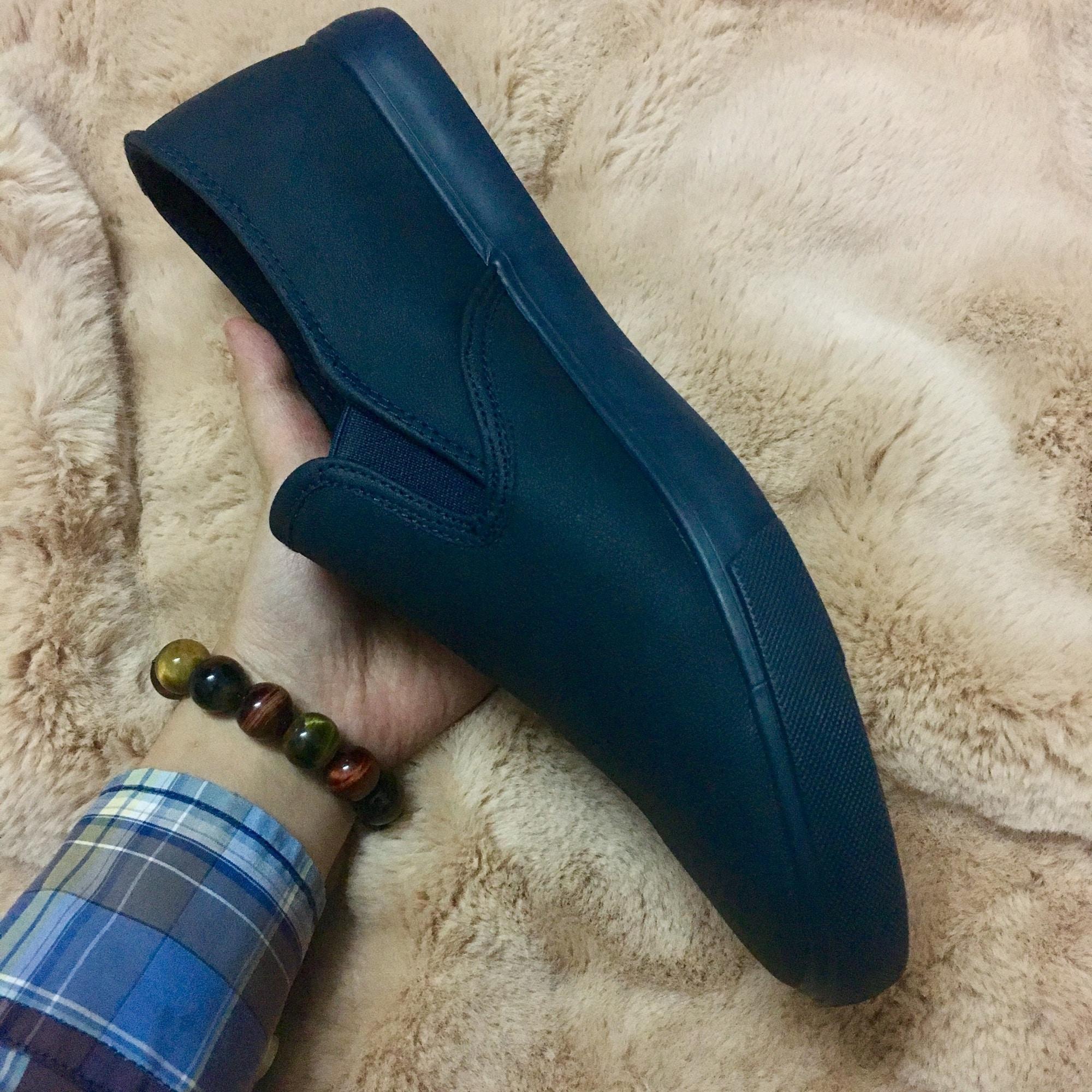 GIÀY SLIPON NAM DA TRƠN (Giày lười nam)