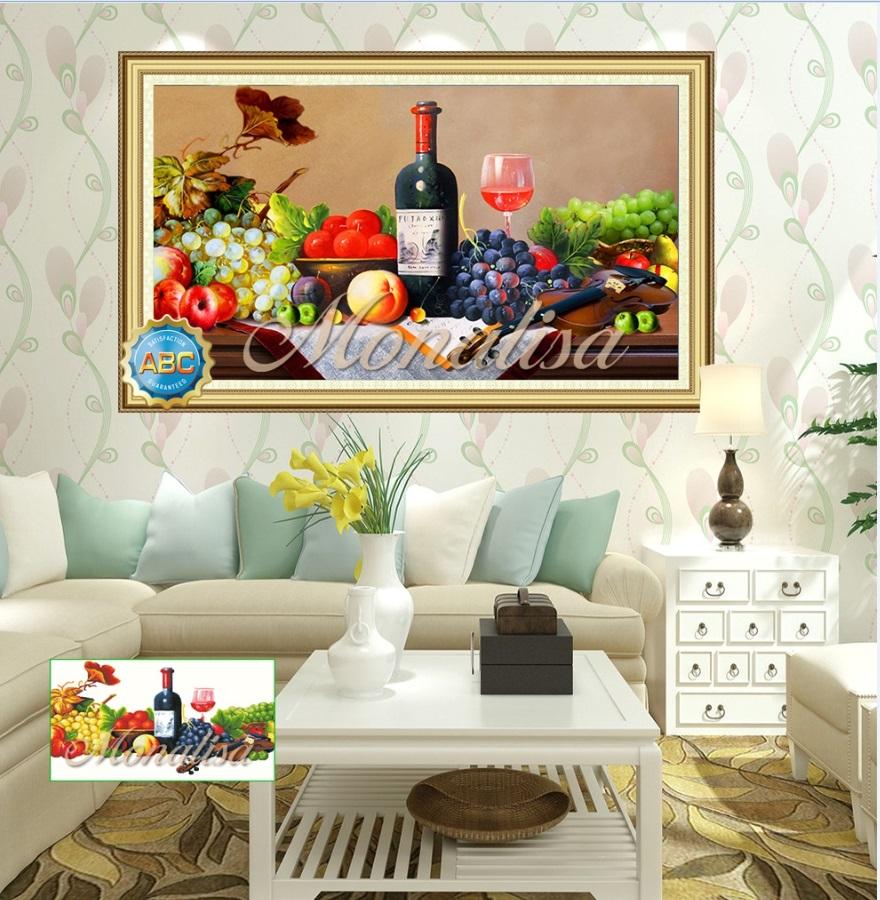 Tranh đính đá hoa quả y8005 120x80cm