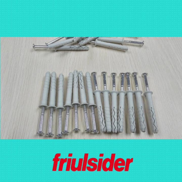 [HCM]Túi 25 cái tắc kê nhựa cao cấp Friulsider TSS 8x60 (SX tại Ý có kèm theo vít)
