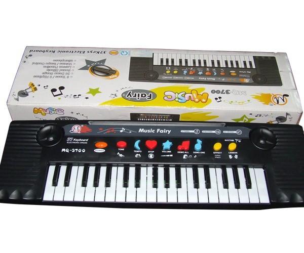 Đồ chơi trẻ em đàn organ có mic cho bé tập hát (Đen)