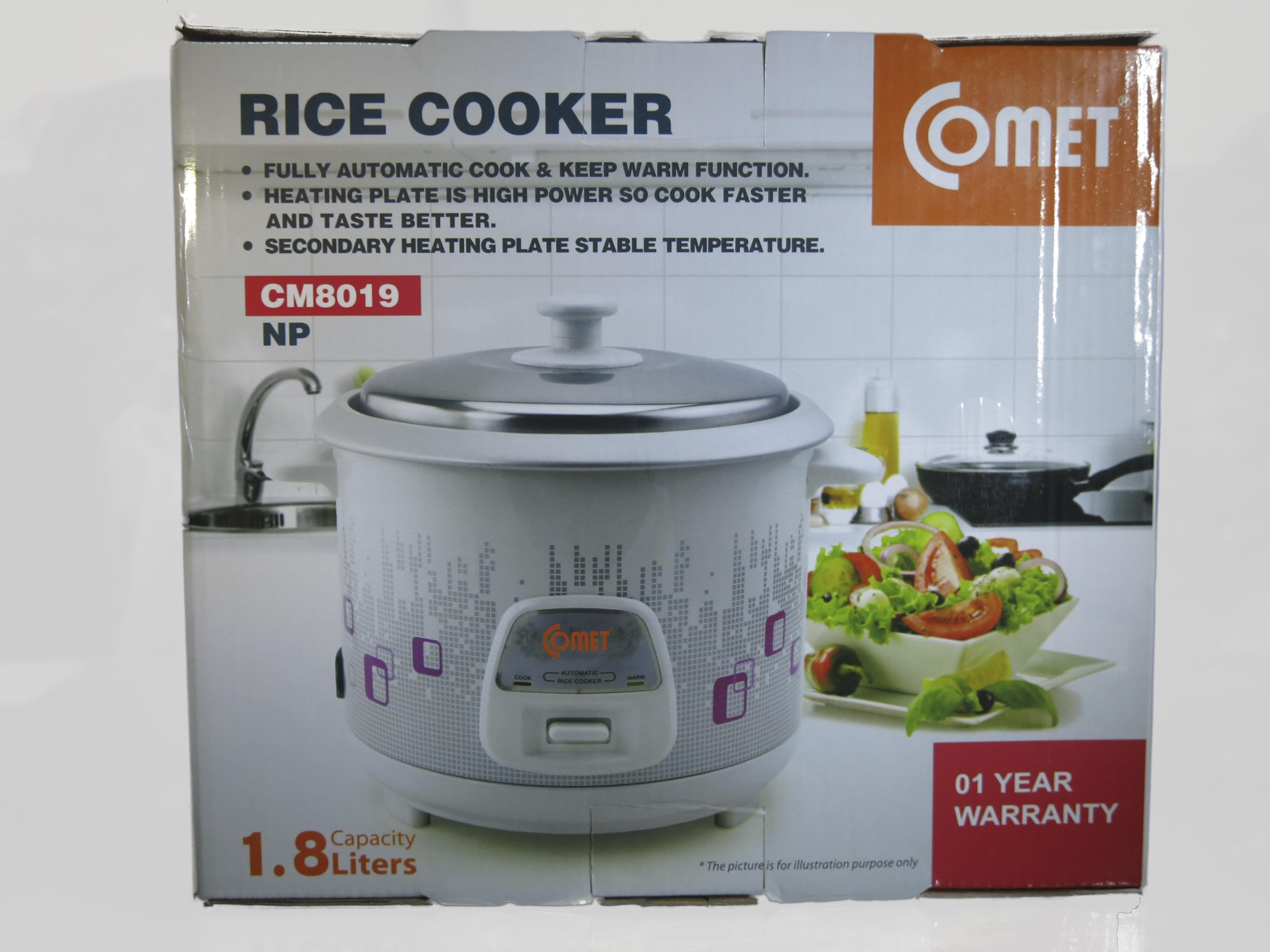 [HCM]Nồi cơm điện nắp rời Comet CM8019 18 Lít
