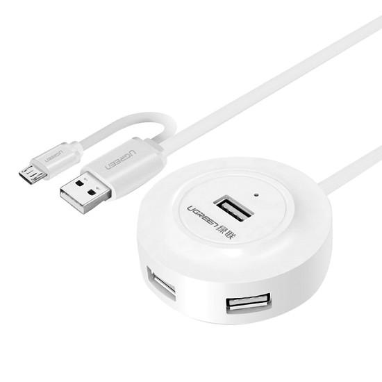 ugreen 20271 Hub USB 4 cổng 2.0 + Micro USB hỗ trợ OTG