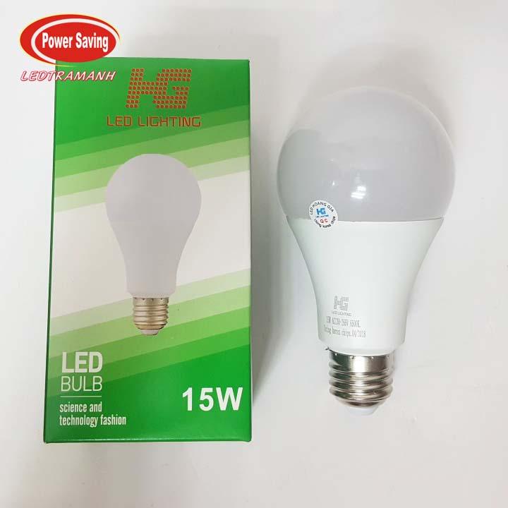 combo 10 đèn led búp 15w HG kín nước - bảo hành 1 năm