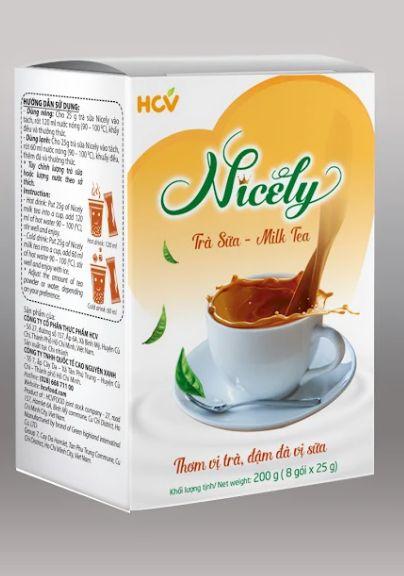 Trà sữa Nicely hộp giấy 200gr (8 gói x 25gr)