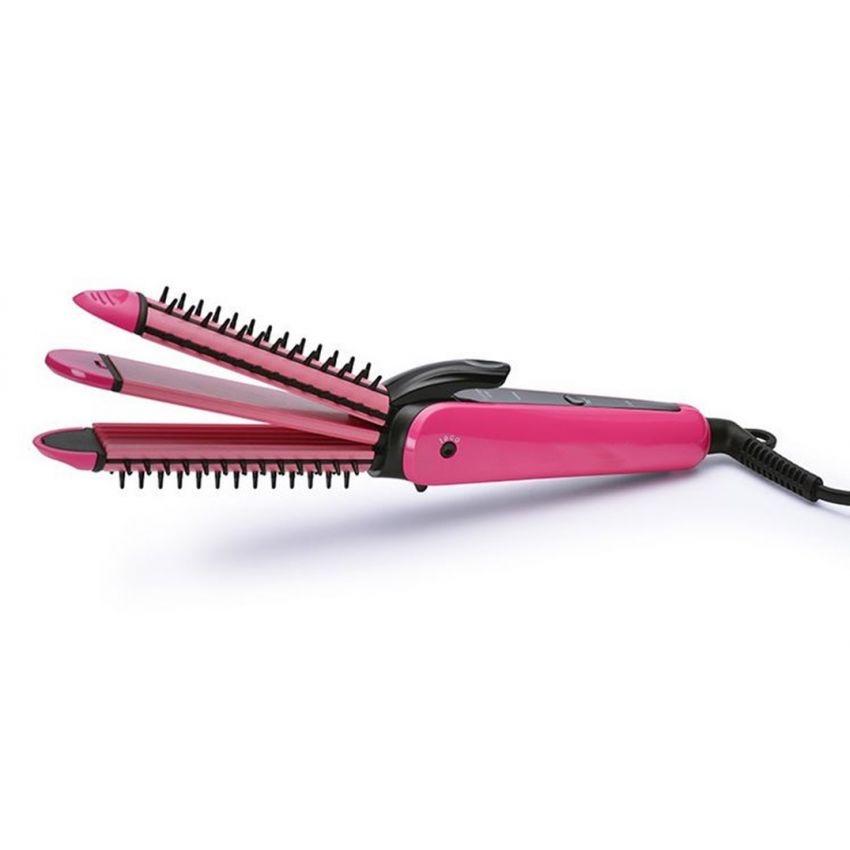 Lược điện uốn tóc Nova 3 in 1( Duỗi - Bấm - Uốn Xù)