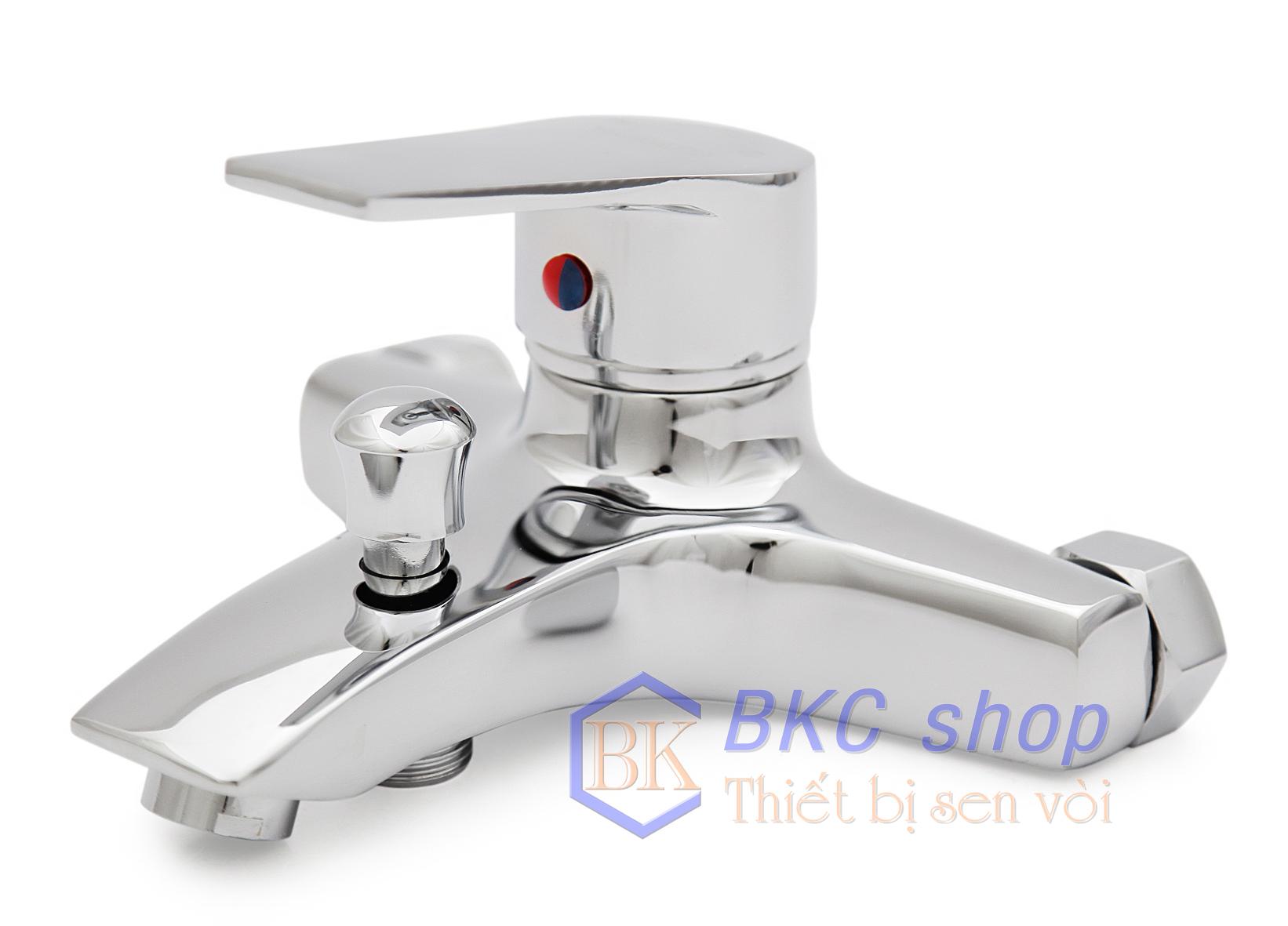 [HCM]Vòi sen tắm nóng lạnh đồng thau mạ Chorme CSN05 (Bạc)