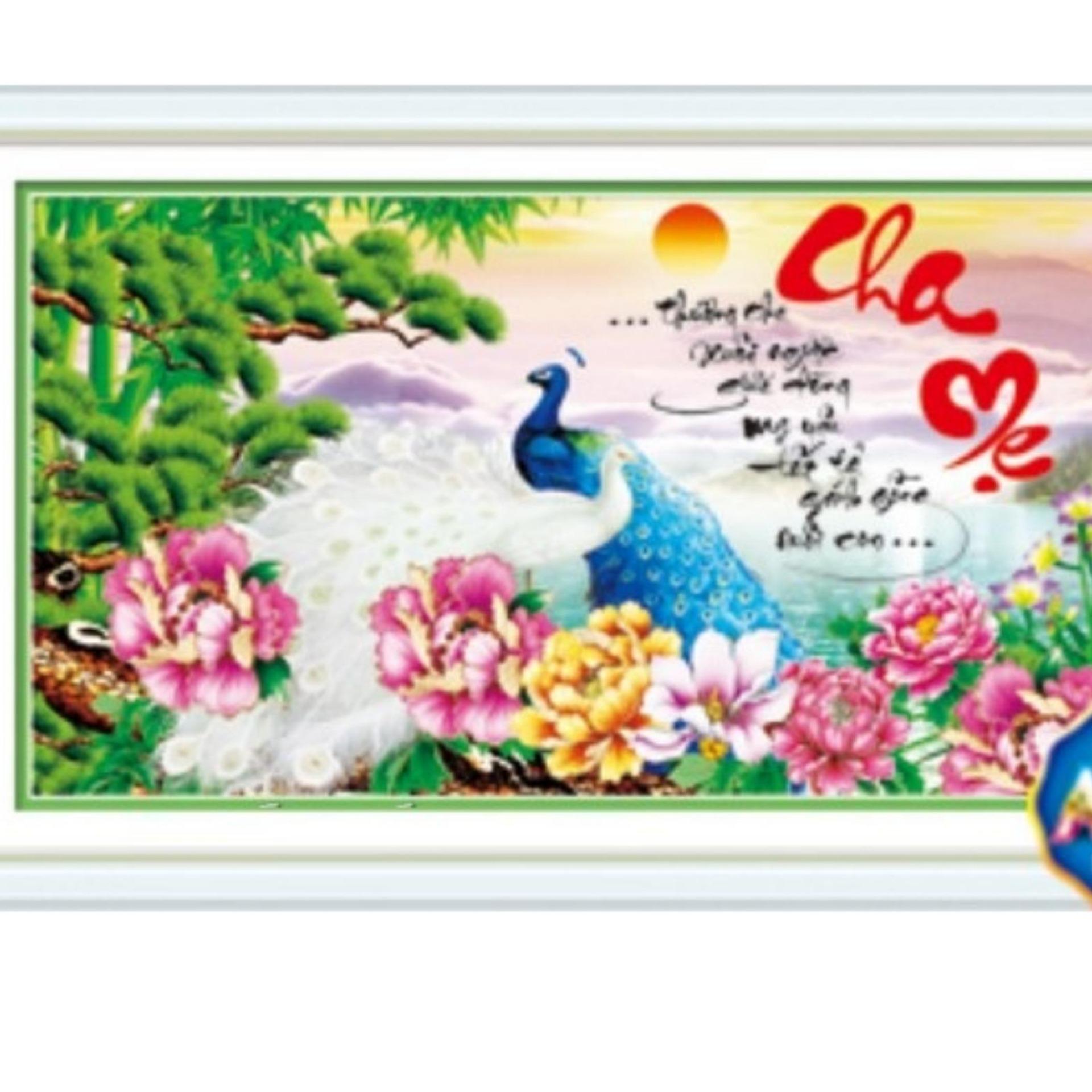 Tranh đính đá Cha mẹ DF364-NgocThinhShop