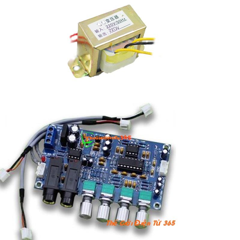 Bộ combo echo khuếch đại micro karaoke xh-m173