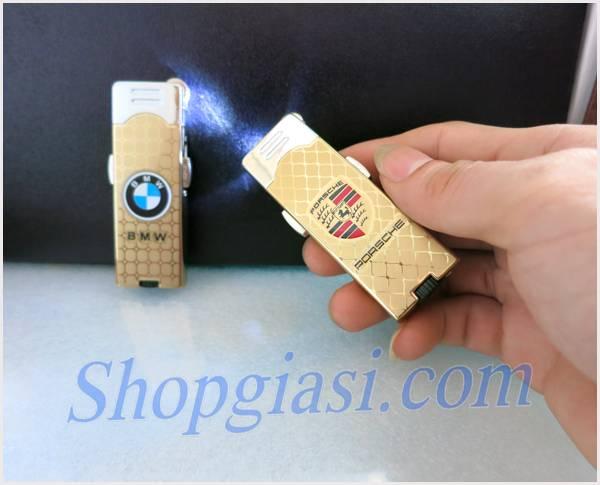 Bật Lửa Khò Rãnh Tay Logo -  Rồng có đèn pin