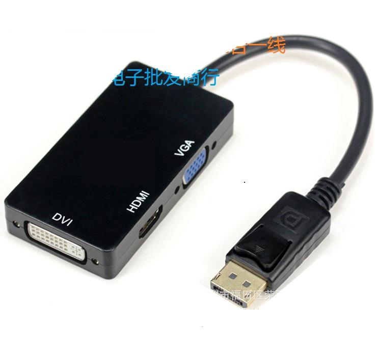 DisplayPort to HDMI+VGA+DVI Combo Converter