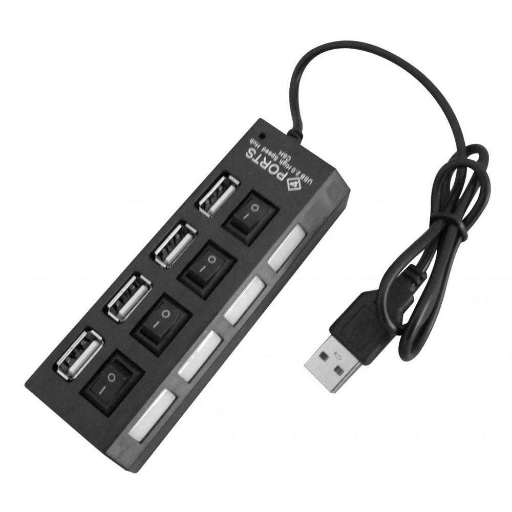 Hub chia cổng USB thành 4 cổng (Đen)