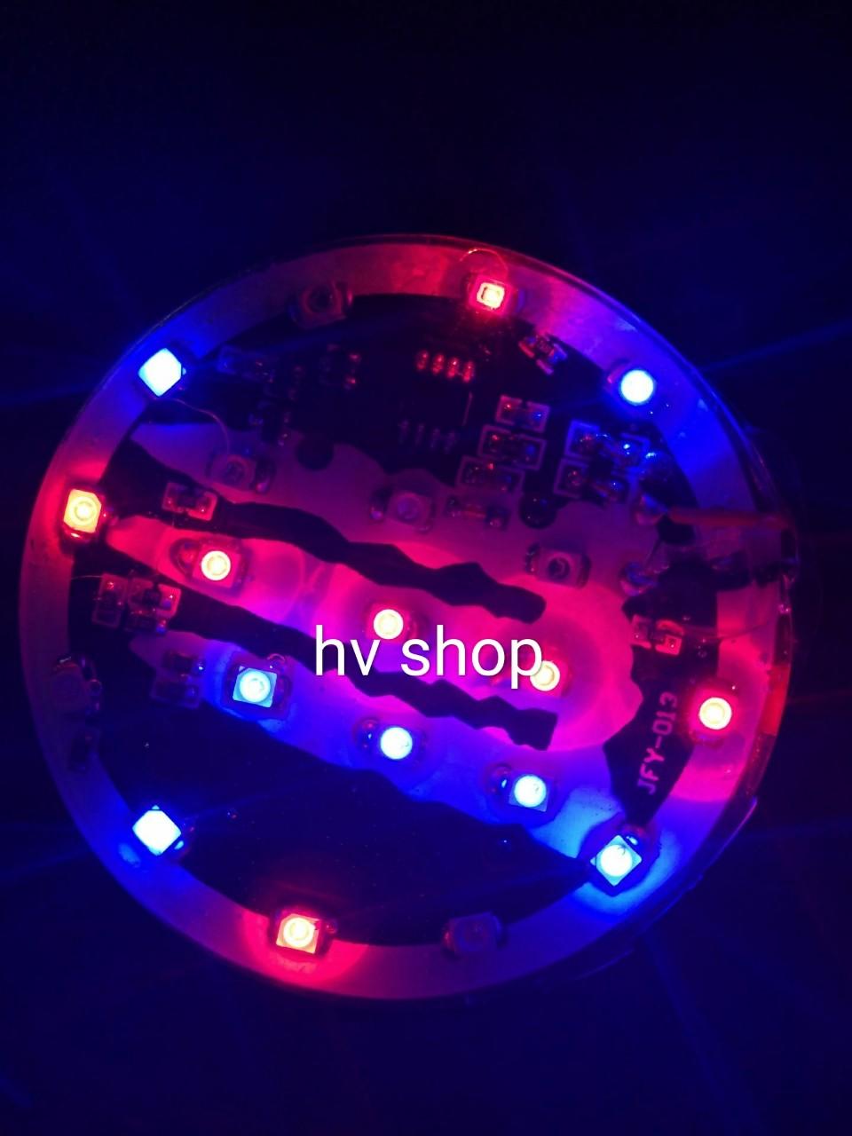 Led dan xe may Đèn Led Miếng Dán Xe Máy ĐƯỜNG KÍNH 6 CM  HV2