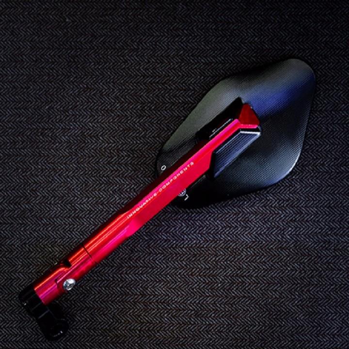 Gương Kính chiếu hậu Rizoma Elisse- Tặng kèm chế xoay 360 độ(MÀU ĐỎ)