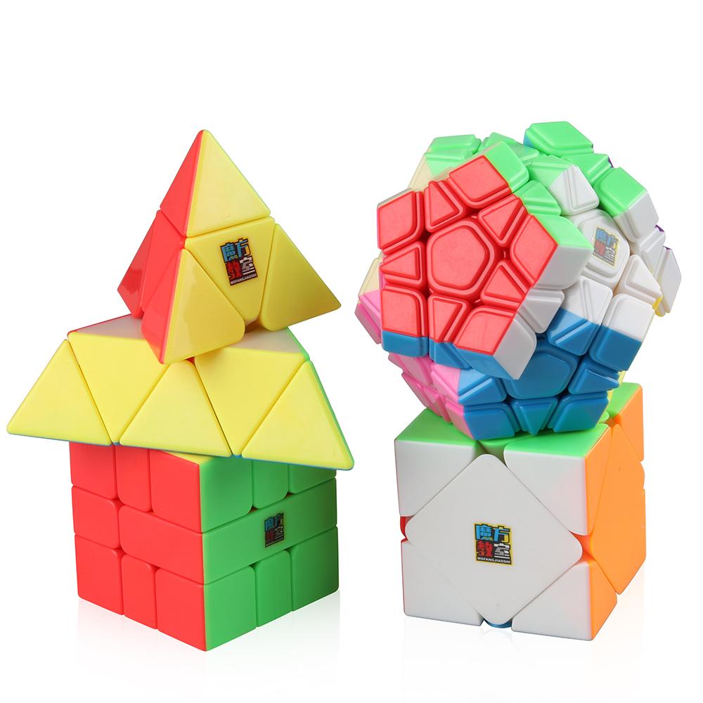 Combo 4 Rubik Biến thể Moyu Stickerless - Rubik Cao Cấp