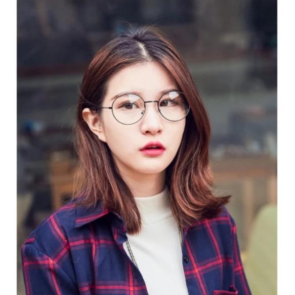 [HCM]Mắt kính ngố gọng tròn không độ Nobita thời trang (đen)